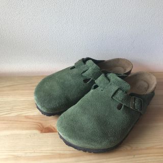 ビルケンシュトック(BIRKENSTOCK)のビルケンシュトック　ボストン　39 25.0 モスグリーン(サンダル)