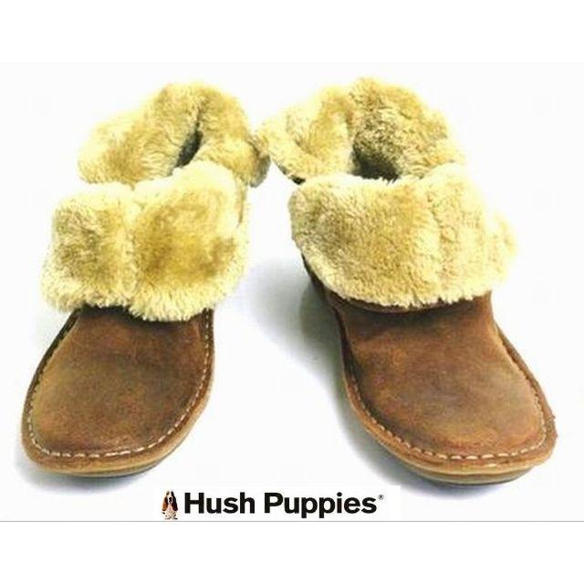 Hush Puppies(ハッシュパピー)のボア ショートブーツ🔸2way 本革 茶 ハッシュパピー 505090/235 レディースの靴/シューズ(ブーツ)の商品写真