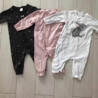 エイチアンドエム(H&M)のH&Mベビー ロンパースセット 女の子(ロンパース)