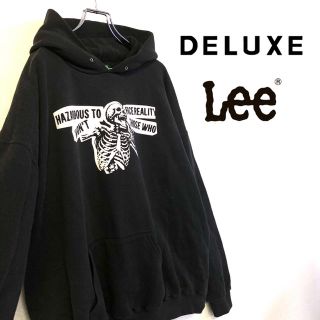 デラックス(DELUXE)の美品 古着 DELUXE×Lee ダブルネーム スウェットパーカー(パーカー)