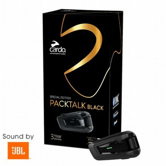 [即納]Cardo PACKTALK BLACK ソロ 限定 インカム バイク