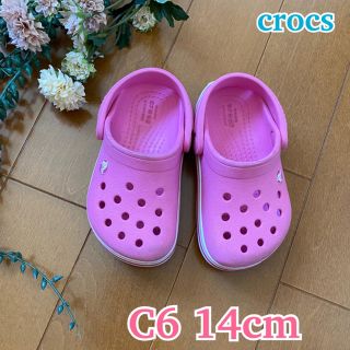 クロックス(crocs)の★ crocs ★ クロックス サンダル / ベビー キッズ  / ピンク(サンダル)