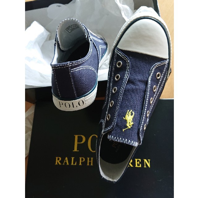 POLO RALPH LAUREN(ポロラルフローレン)のポロラルフローレン23,5スリッポン ヒモ無しスニーカー レディースの靴/シューズ(スリッポン/モカシン)の商品写真