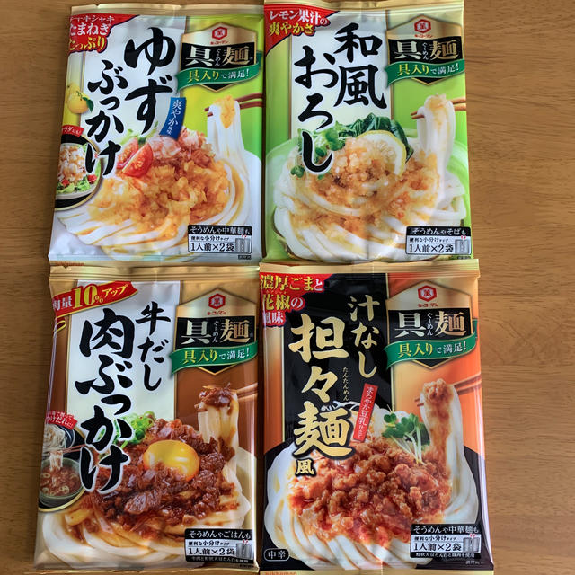 キッコーマン(キッコーマン)のキッコーマン　具麺4種 食品/飲料/酒の加工食品(レトルト食品)の商品写真