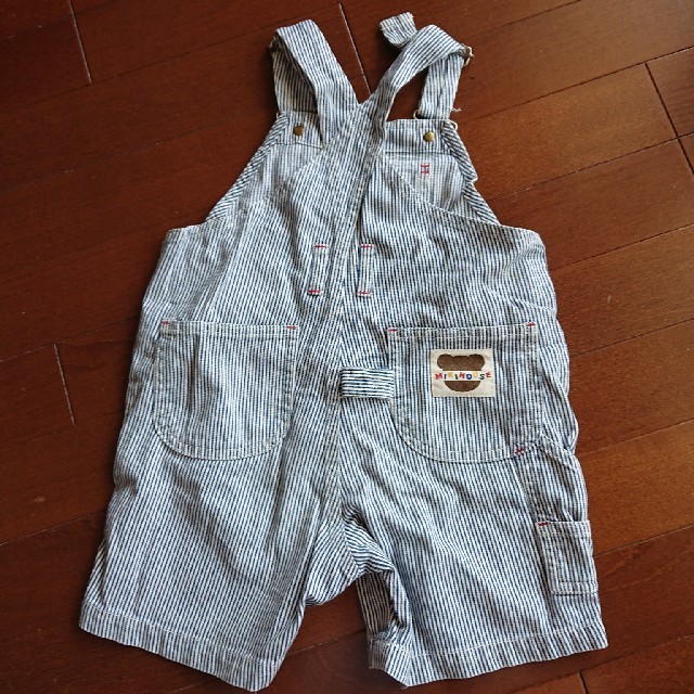 mikihouse(ミキハウス)のミキハウス オーバーオール ９５cm キッズ/ベビー/マタニティのキッズ服男の子用(90cm~)(パンツ/スパッツ)の商品写真