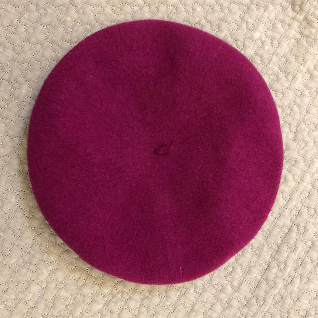 flower(フラワー)のベレー帽　ピンクパープル レディースの帽子(ハンチング/ベレー帽)の商品写真