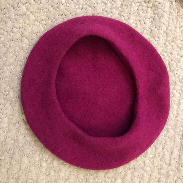 flower(フラワー)のベレー帽　ピンクパープル レディースの帽子(ハンチング/ベレー帽)の商品写真