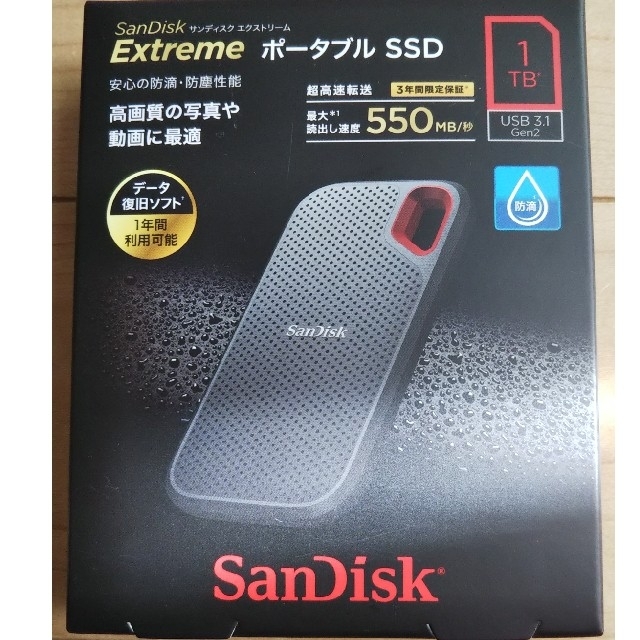 サンディスク　ポータブルSSD1TB 新品未開封