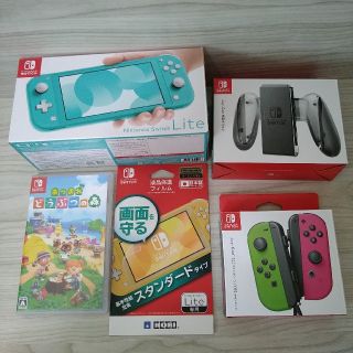 ニンテンドースイッチ(Nintendo Switch)のニンテンドースイッチライト あつ森 その他 ５点セット(携帯用ゲーム機本体)