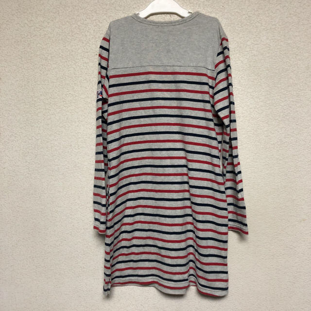 ボーダーワンピース　サイズ150 キッズ/ベビー/マタニティのキッズ服女の子用(90cm~)(ワンピース)の商品写真