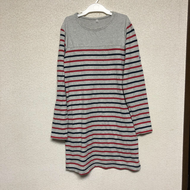 ボーダーワンピース　サイズ150 キッズ/ベビー/マタニティのキッズ服女の子用(90cm~)(ワンピース)の商品写真