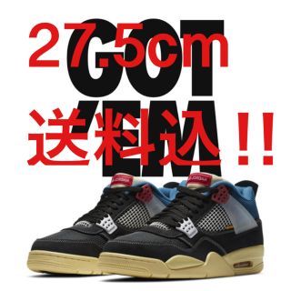 ナイキ(NIKE)の27.5 NIKE jordan4 union ジョーダン4  ユニオン(スニーカー)