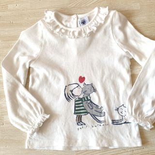 プチバトー(PETIT BATEAU)のプチバトー　ネコ　カットソー　24m (シャツ/カットソー)