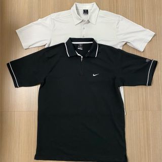 ナイキ(NIKE)のポロシャツ　２枚セット　NIKEGOLF   黒&ベージュ(ウエア)