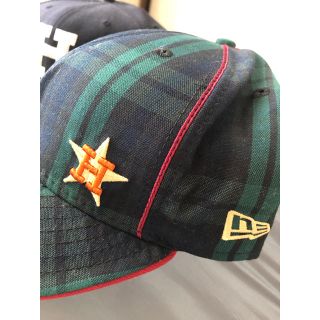 ニューエラー(NEW ERA)のNEW ERA キャップ　緑チェック(キャップ)