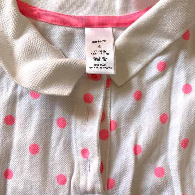 carter's(カーターズ)のワンピース　カーターズ　ピンク水玉　100〜110 キッズ/ベビー/マタニティのキッズ服女の子用(90cm~)(ワンピース)の商品写真