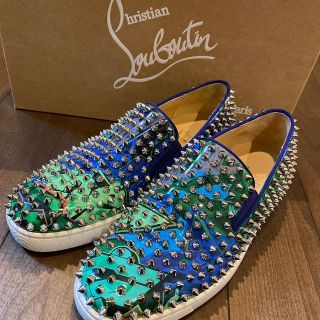 ルブタン(Christian Louboutin) レッド スリッポン/モカシン(メンズ)の