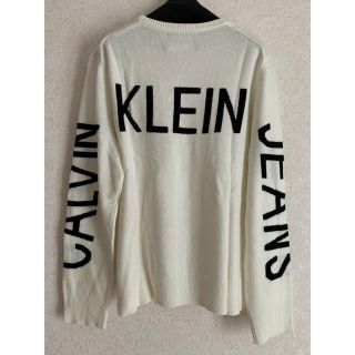 カルバンクライン(Calvin Klein)の⭐️新品タグ付き⭐️カルバンクライン　バックロゴニット　XL(ニット/セーター)