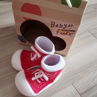 Baby feet スニーカーズ　レッド 11.5cm(スニーカー)