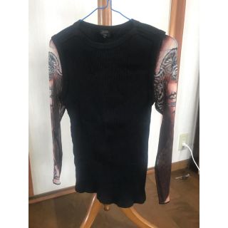 ジャンポールゴルチエ(Jean-Paul GAULTIER)のJean Paul GAULTIER HOMME トップス〜袖シースルー素材(Tシャツ/カットソー(七分/長袖))