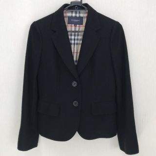 バーバリー(BURBERRY)のBurberry London wool & angora jacket  38(テーラードジャケット)