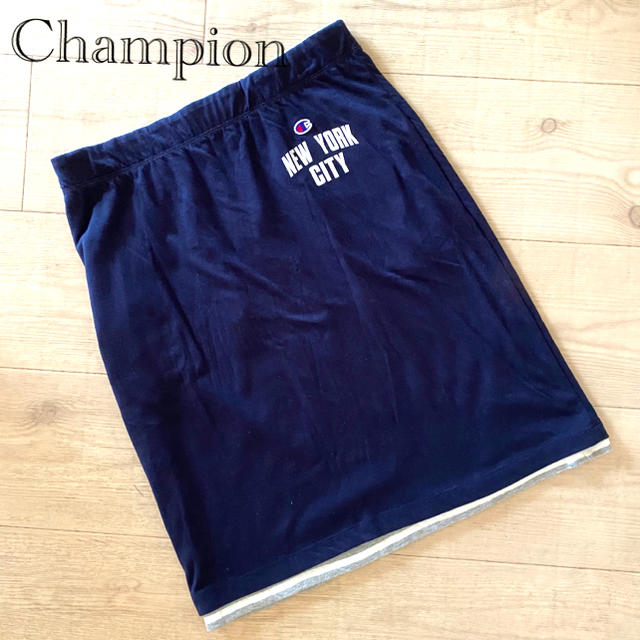 Champion(チャンピオン)のたぷ様専用Champion リバーシブルスエットスカート L レディースのスカート(ひざ丈スカート)の商品写真