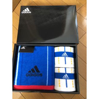 アディダス(adidas)のアディダス　タオルハンカチ　スポーツタオル　セット(タオル/バス用品)