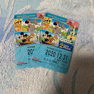 ディズニー(Disney)のディズニーリゾートライン 2day pass フリーきっぷ(遊園地/テーマパーク)