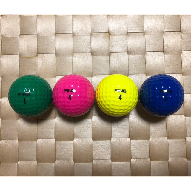 PING(ピン)のPING EYE KARSTEN COLOR GOLF BALL 4点 スポーツ/アウトドアのゴルフ(その他)の商品写真