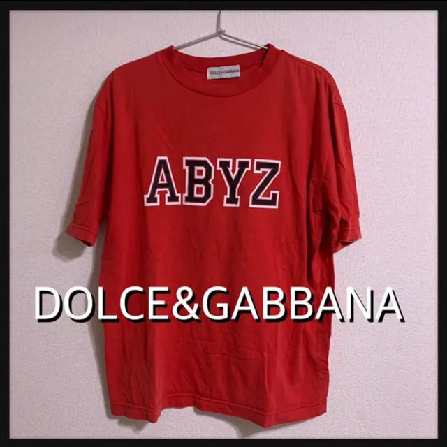 a080 メンズ半袖Tシャツ★送料込★DOLCE&GABBANA ★ロゴTシャツ