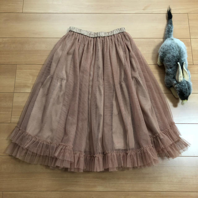 franche lippee(フランシュリッペ)のフランシュリッペ　今期チュチュスカート　M/キャメル　タグ付新品未使用 レディースのスカート(ロングスカート)の商品写真