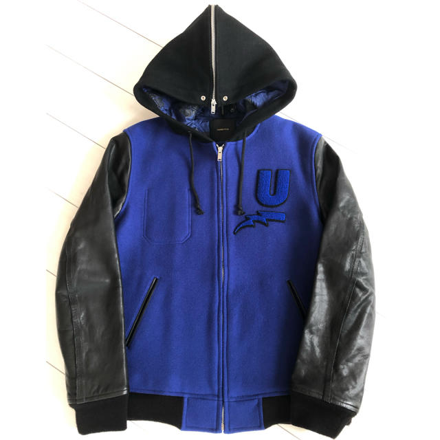 11日迄　定価17万円　アンダーカバー　UNDERCOVER 袖レザースタジャン