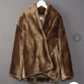 ビューティアンドユースユナイテッドアローズ(BEAUTY&YOUTH UNITED ARROWS)の6 roku beauty&youth FAKE MINK FUR COAT(毛皮/ファーコート)