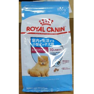 ロイヤルカナン(ROYAL CANIN)のロイヤルカナンミニインドアパピー10ヶ月齢まで800gグレービー付(ペットフード)