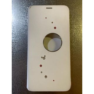 ディズニー(Disney)のdocomo ディズニーモバイル　DM-01K  White 専用カバー(モバイルケース/カバー)