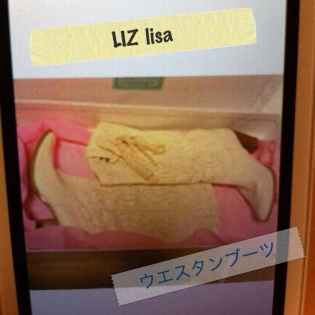 LIZ LISA(リズリサ)のLIZLISA ウエスタンブーツ レディースの靴/シューズ(ブーツ)の商品写真