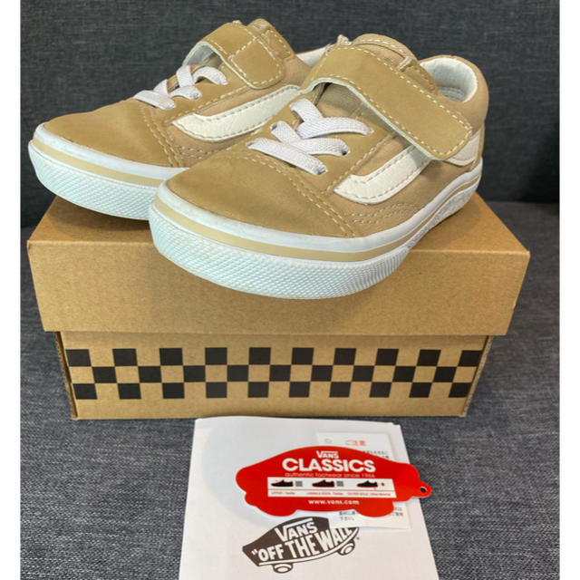 VANS(ヴァンズ)のVANS★OLD SKOOL オールドスクール　15㎝　ベージュ キッズ/ベビー/マタニティのキッズ靴/シューズ(15cm~)(スニーカー)の商品写真