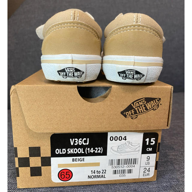 VANS(ヴァンズ)のVANS★OLD SKOOL オールドスクール　15㎝　ベージュ キッズ/ベビー/マタニティのキッズ靴/シューズ(15cm~)(スニーカー)の商品写真