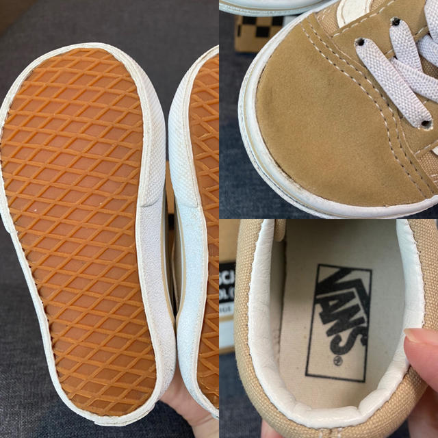 VANS(ヴァンズ)のVANS★OLD SKOOL オールドスクール　15㎝　ベージュ キッズ/ベビー/マタニティのキッズ靴/シューズ(15cm~)(スニーカー)の商品写真