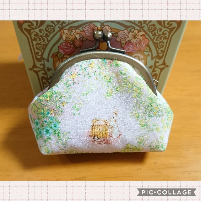 franche lippee(フランシュリッペ)のがま口 ポーチ プルミエール ピンク ハンドメイドのファッション小物(ポーチ)の商品写真