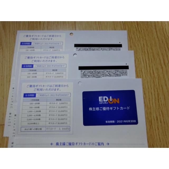 ショッピング9000円 エディオン 株主優待カード