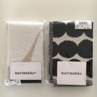 マリメッコ(marimekko)のマリメッコ　タオルハンカチ　2枚セット【新品】(ハンカチ)