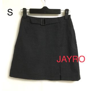 ジャイロ(JAYRO)のJAYRO    ウール　ミニスカート　　黒　S(ミニスカート)