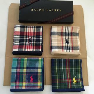 ラルフローレン(Ralph Lauren)のギフト♡ラルフ ガーゼタオルハンカチ(ハンカチ/ポケットチーフ)