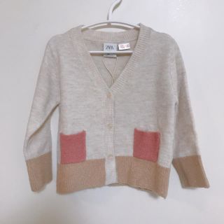 ザラキッズ(ZARA KIDS)の新品タグ付き ZARA kids ザラキッズ カーディガン 2-3y 98cm(カーディガン)