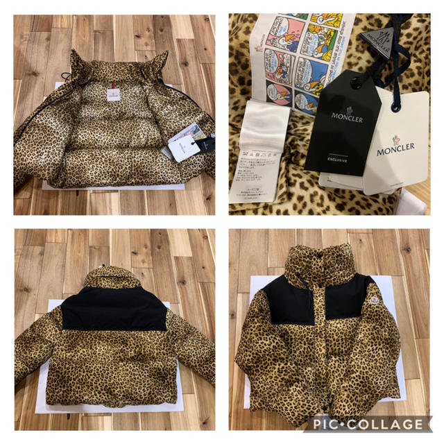 MONCLER(モンクレール)のレア新品 Moncler モンクレール ショート丈 レオパード ダウンジャケット レディースのジャケット/アウター(ダウンジャケット)の商品写真