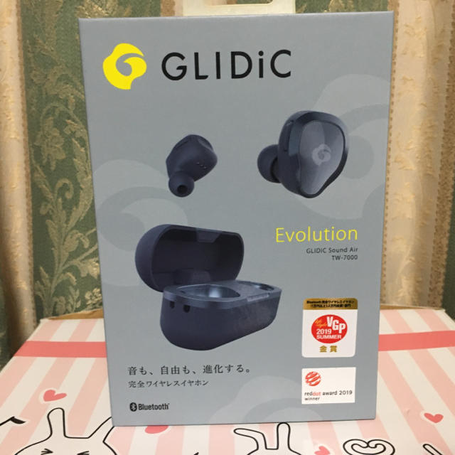 新品未開封 GLIDIC SOUND AIR TW-7000 グレイッシュブルー