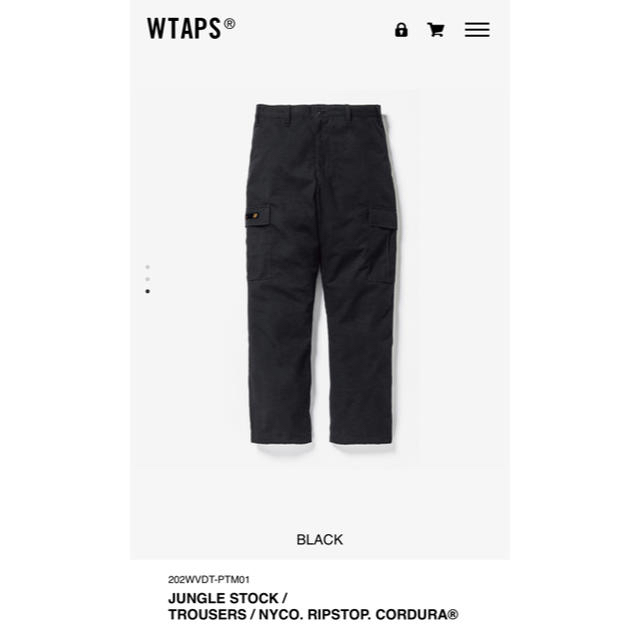 パンツ【新品最安値】Mサイズ WTAPS JUNGLE STOCK ブラック 20AW