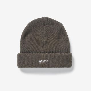 ダブルタップス(W)taps)の新品 20fw WTAPS BEANIE GREIGE ビーニー キャップ(ニット帽/ビーニー)