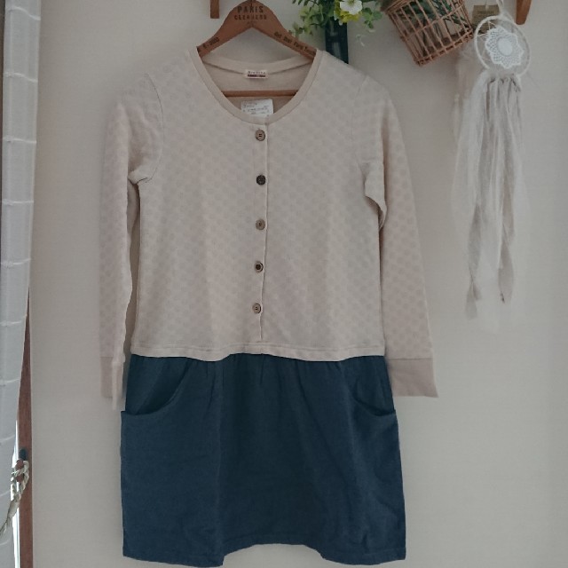 Branshes(ブランシェス)のブランシェス ナチュラルワンピース 150cm キッズ/ベビー/マタニティのキッズ服女の子用(90cm~)(ワンピース)の商品写真